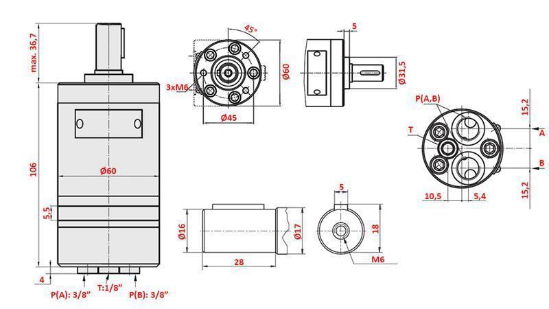 HYDRAULIKMOTOR MM 12.5