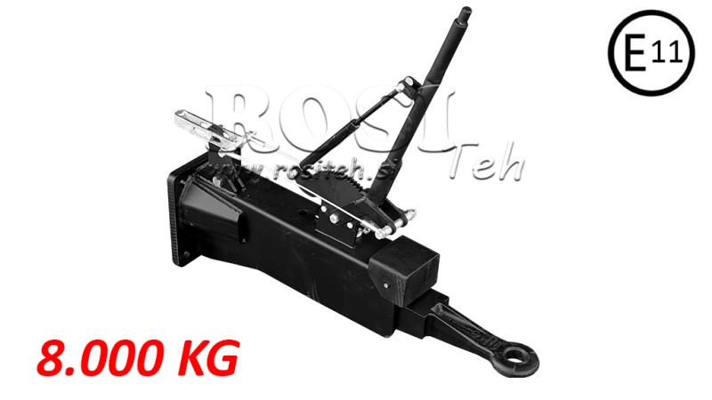 ANHÄNGERZUGÖSE - TRAKTOR-ANHÄNGERANSCHLUSS 8.000/1.800 KG (E11-ZERTIFIKAT)