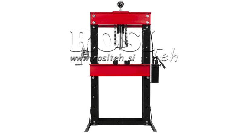 HYDRAULISCHE WERKSTATTPRESSE FÜR LAGER 50T - Doppelpumpe