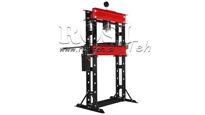 HYDRAULISCHE WERKSTATTPRESSE FÜR LAGER 50T - Doppelpumpe