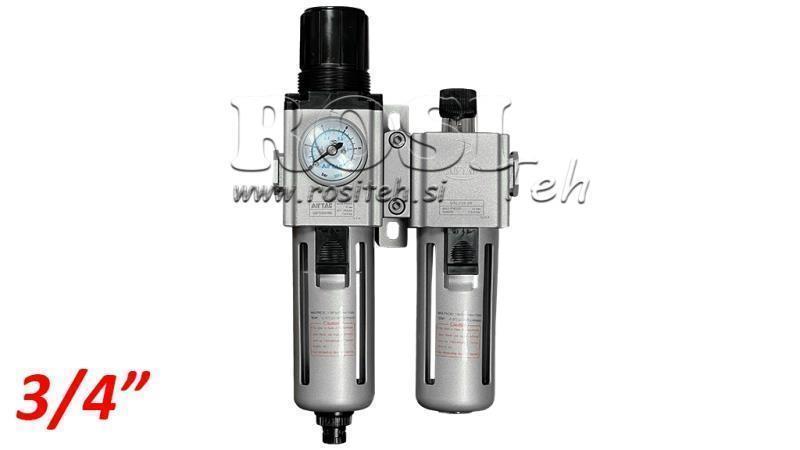 PNEUMATISCHE VORBEREITUNGSEINHEIT 600 G3/4 40µ 0-10b