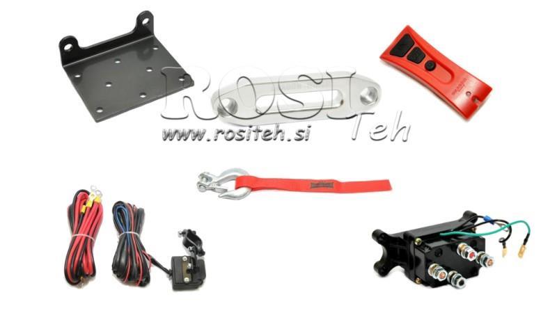 12 V ELEKTRISCHER WINSCH DWH 3500 HD - 1588 kg - KUNSTSTOFFSEIL