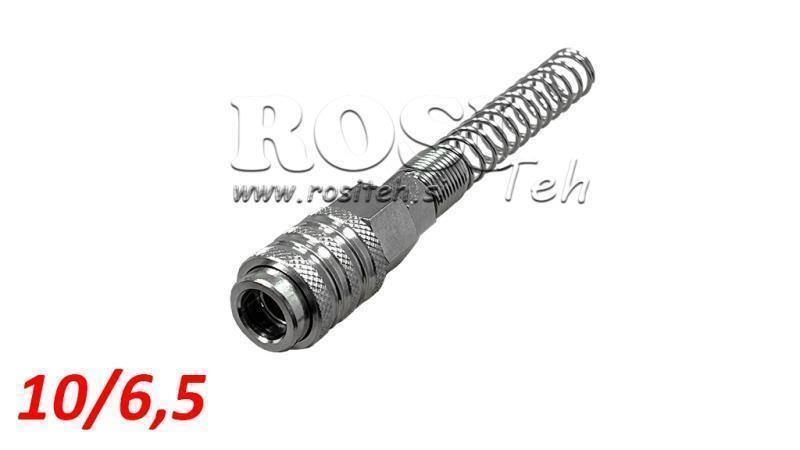 PNEUMATISCHE SCHNELLKUPPLUNG WEIBLICH FEDER 10/6.5 - DN7.2