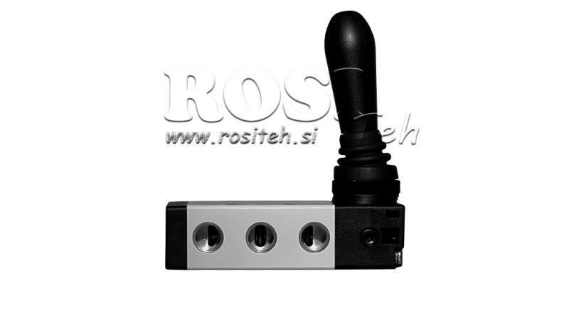 PNEUMATISCHES MANUELLES VENTIL 5/3 3/8 PRT-1053-CRR MANUELLE RÜCKKEHR