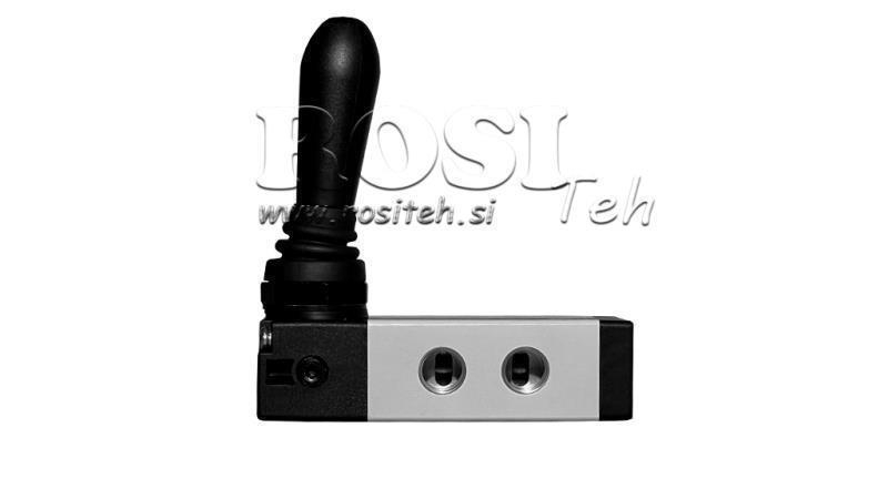 PNEUMATISCHES MANUELLES VENTIL 5/3 3/8 PRT-1053-CRR MANUELLE RÜCKGABE