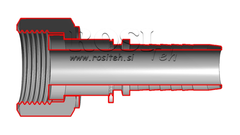 HYDRAULISCHER ANSCHLUSS DKORFS WEIBLICH DN19-1