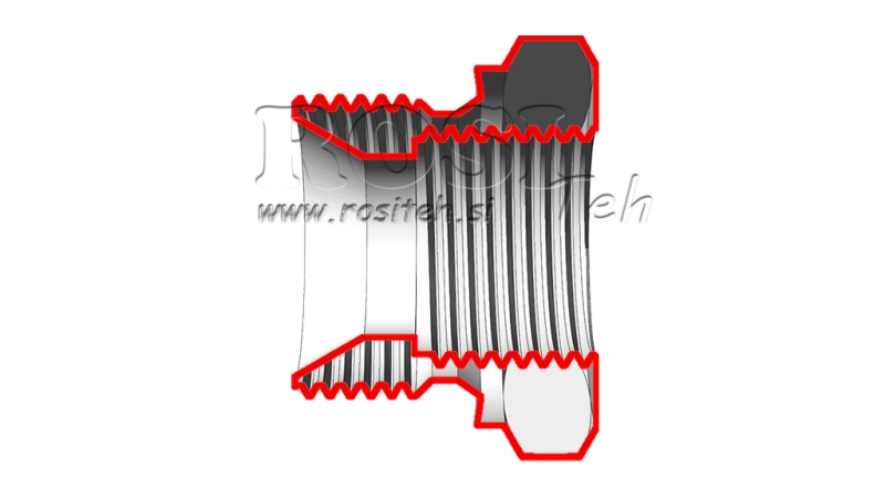 HYDRAULIKADAPTER MÄNNLICH-WEIBLICH 3/4-1/2